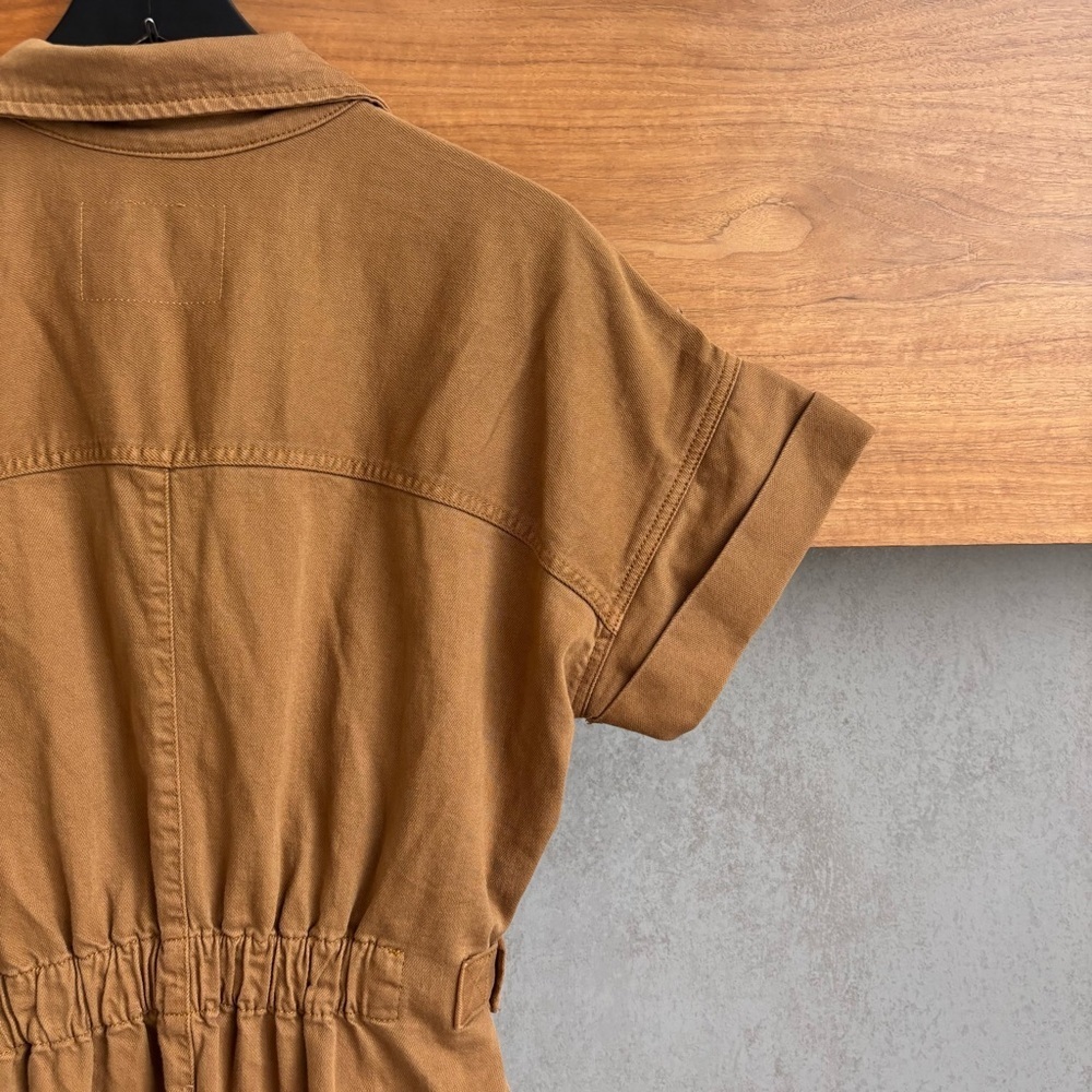 PILCRO Short-sleeve Wing Jumpsuit In Brown, Size M - Picture 15 of 16